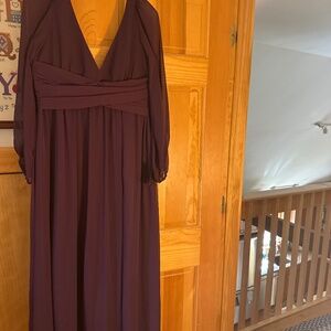 Plum maxi dress